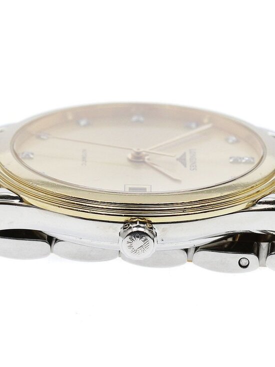LONGINES Flagship L4.774.3 Date 12P diamond gold Dial Automatic Men\'s_914329 main image 5